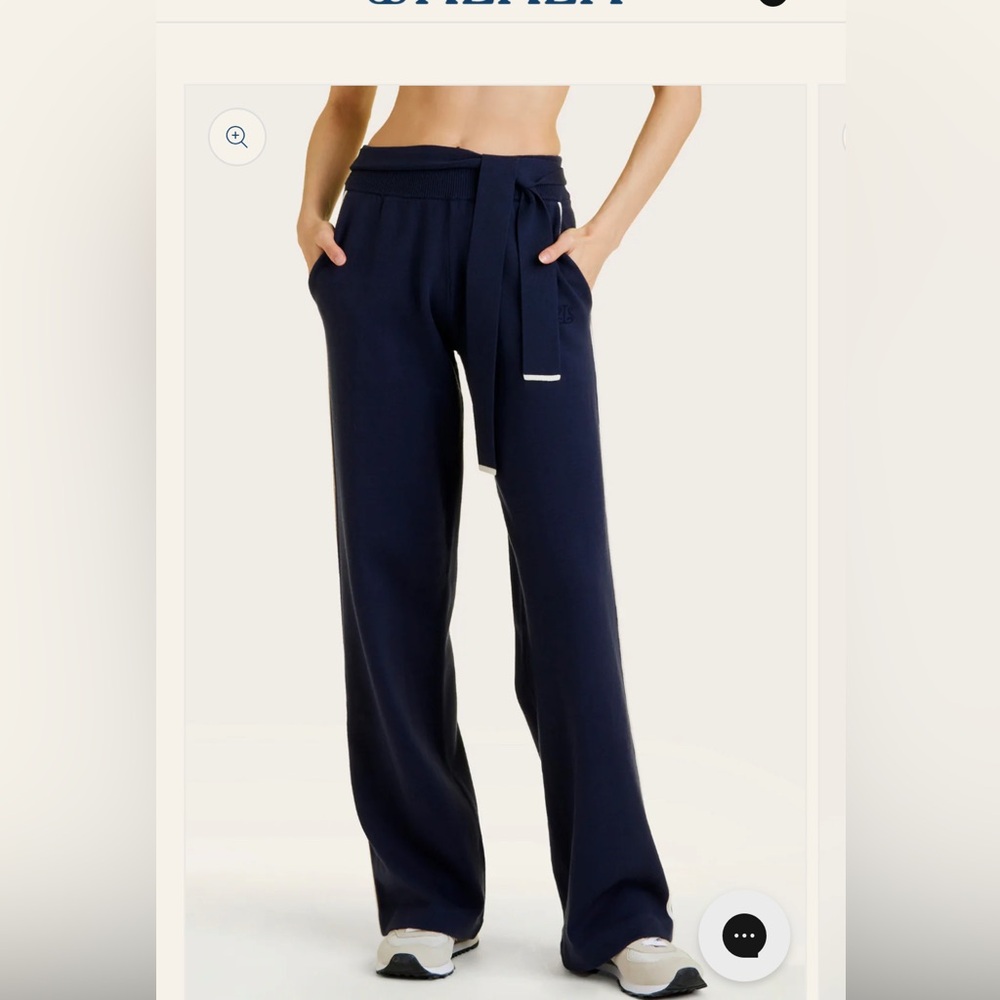 Alala Framed Knit Pants - Navy -Small